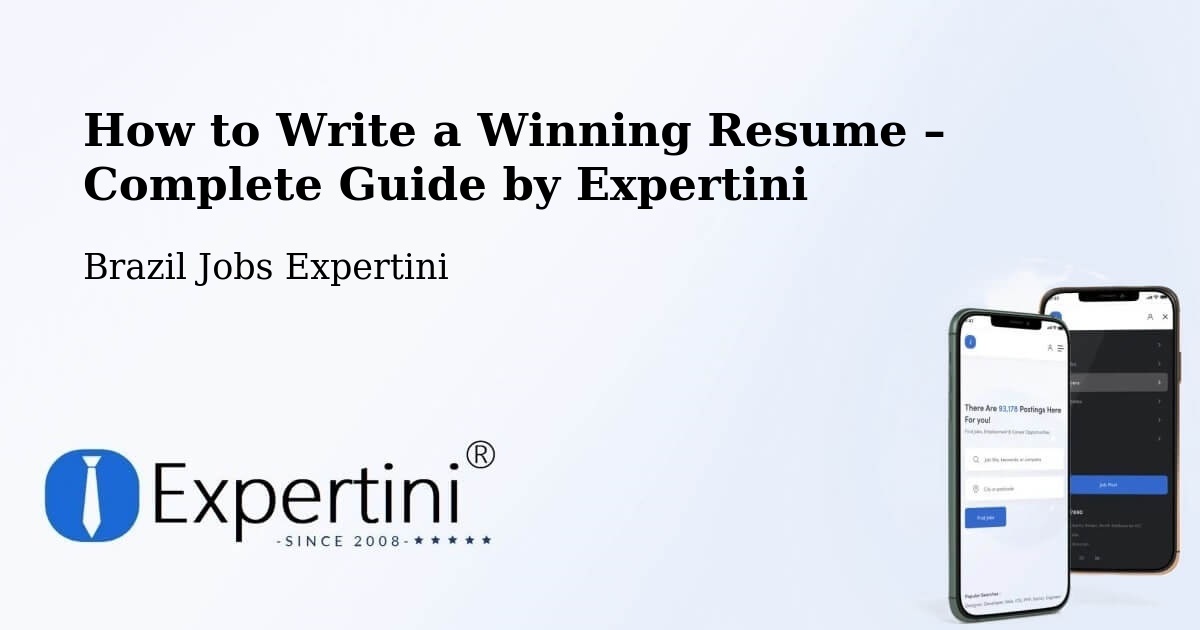 Resume Writing Guide for Job Seekers – Arcos - Arcos, Brazil Jobs Expertini